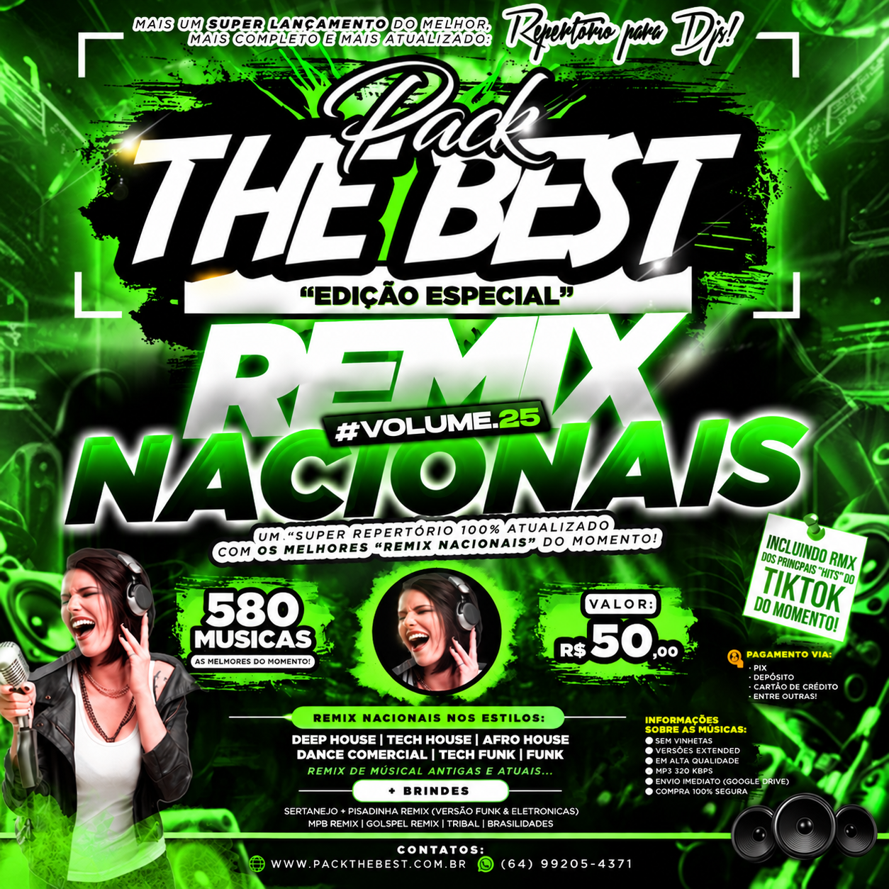 PACK THE BEST - ESPECIAL REMIX NACIONAIS VOL.25
